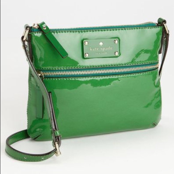 kate spade Handbags - Kate Spade Green Patent Leather Crossbody Bag